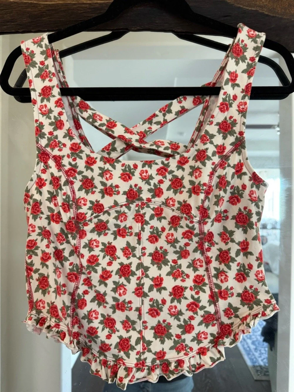 Free People Rose Print Melanie Tank - Picture 1 of 5